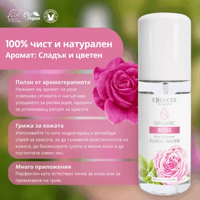 БИО Вода Роза Дамасцена 2